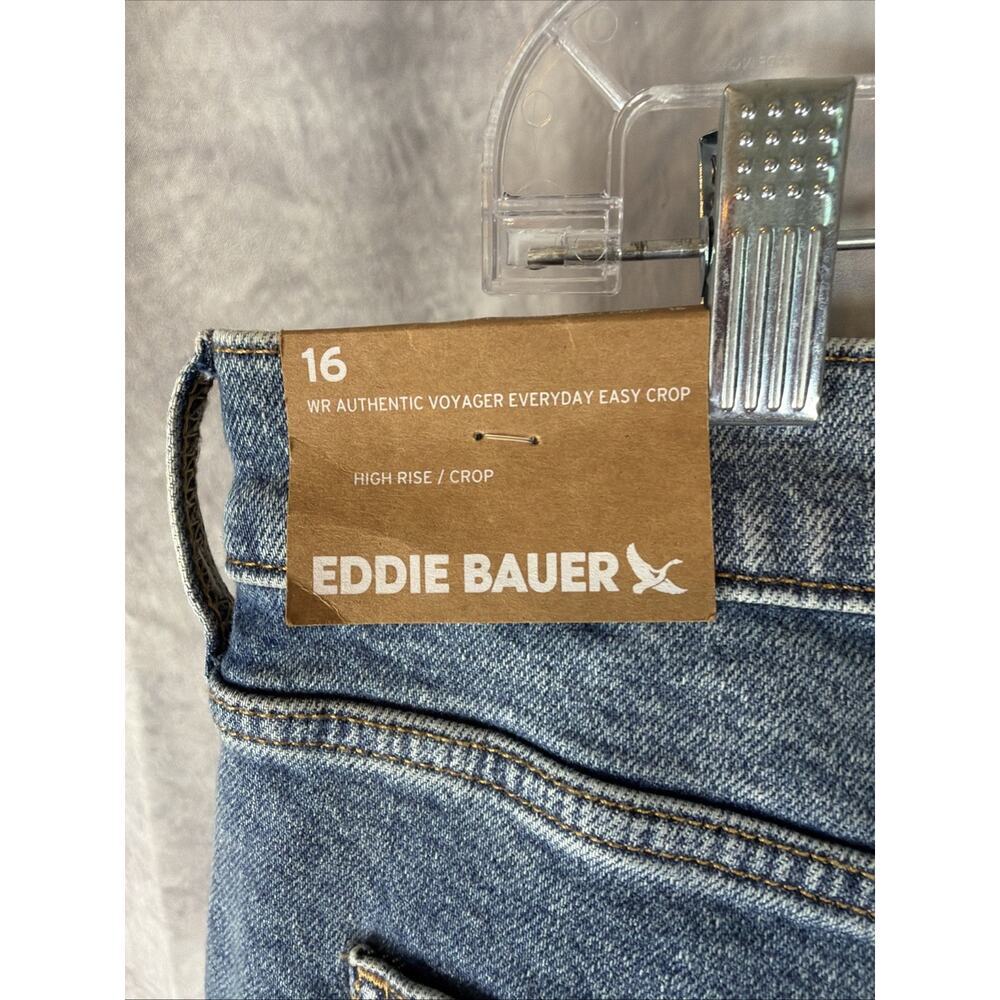 Eddie Bauer Authentic Voyager High Rise Straight Crop Jean Vintage Size 16 85.00 - Picture 8 of 10